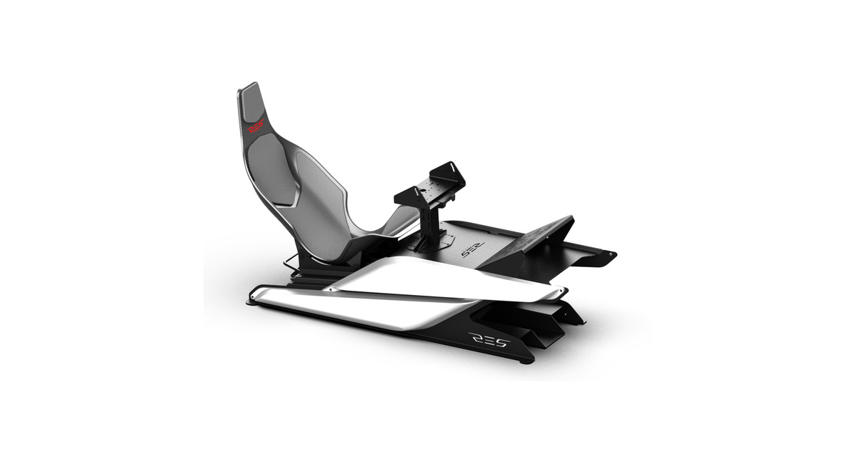 Res-TechX1 Cockpit racing simulator  (Zwart/hoogglans wit)
