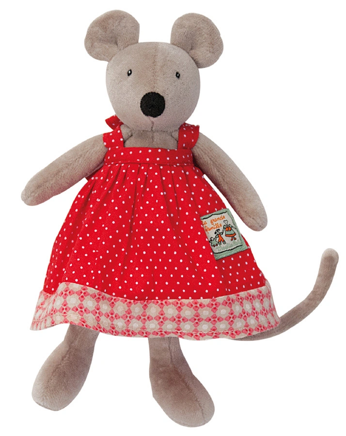Kuscheltier MAUS NINI (20 cm) in grau
