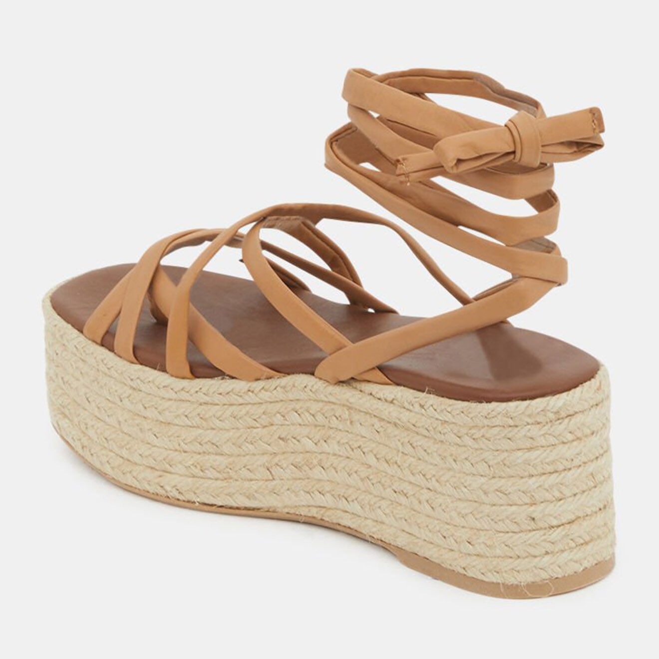 Alohas Sandales en Cuir Paw Paw camel - Talon 7 cm