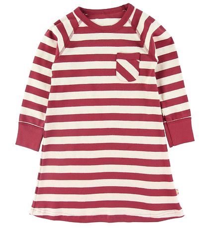 Katvig Kleid - Rot m. Streifen