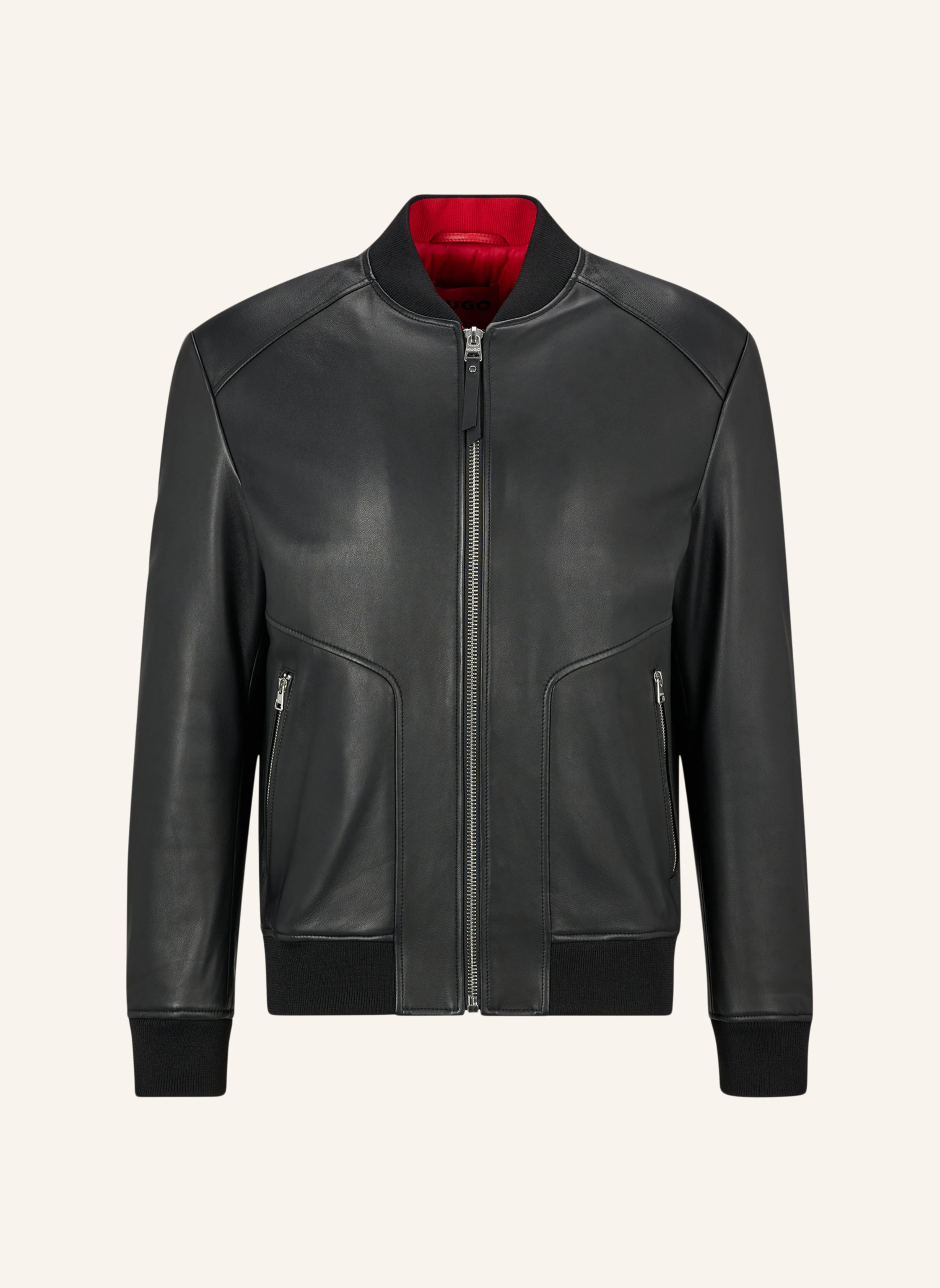 HUGO Lederjacke LENNO Slim Fit