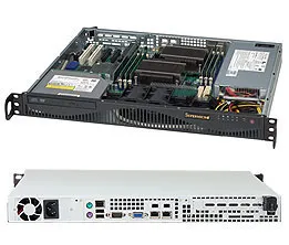 Supermicro SC512 F-350B1 - Rack-monterbar 1U - ATX 350 Watt - sort