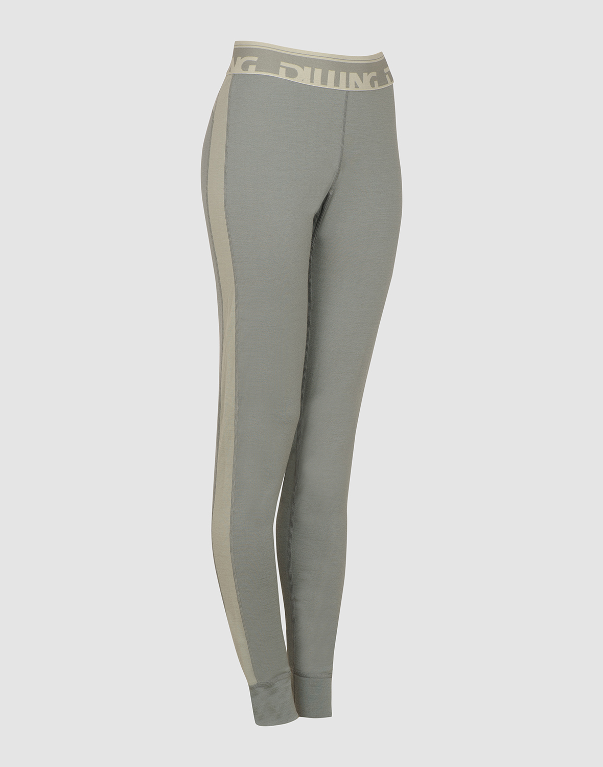 Legging van merinowol voor dames in Jadegroen