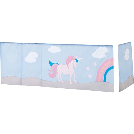 Hoppekids Unicorn forhæng til halvhøj- og køjeseng 90x200 cm