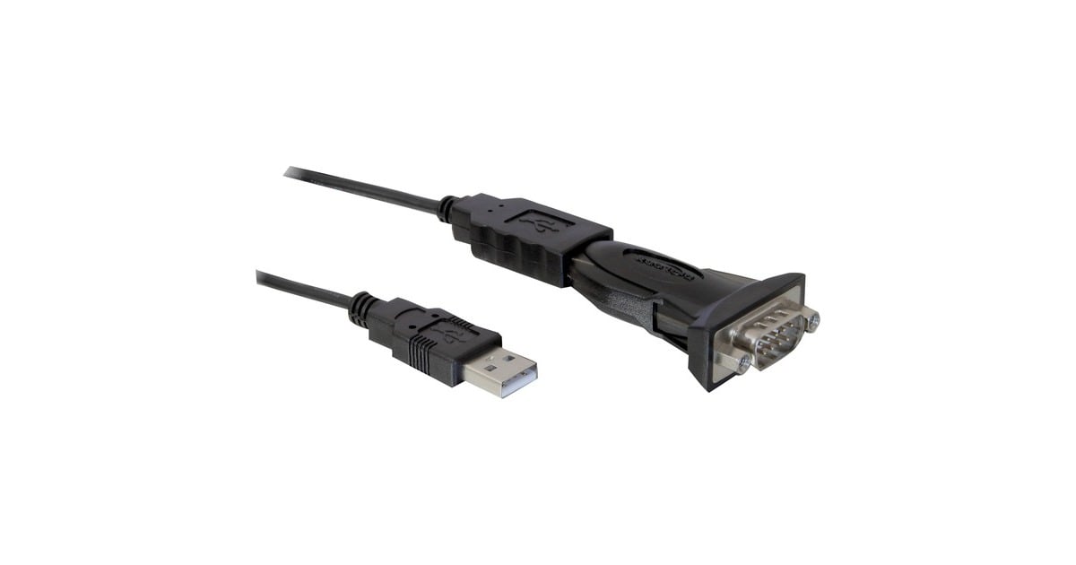 DeLOCKUSB > Serieel adapter  (Zwart, 0,8 meter)