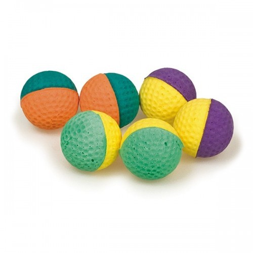 Pacote com 100 bolas de espuma para gatos, cores sortidas.