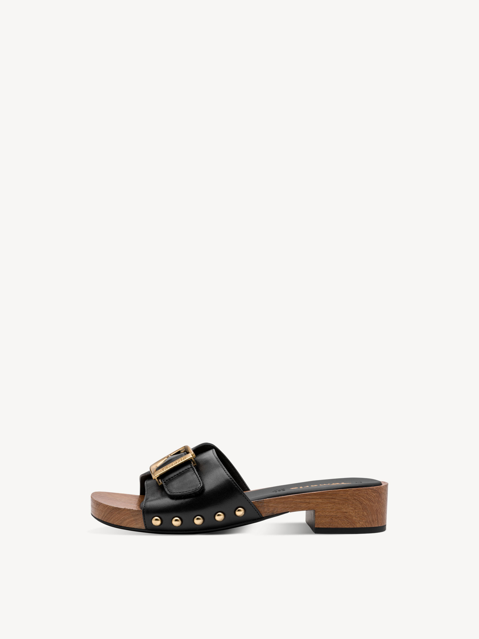 Leren Slipper - zwart