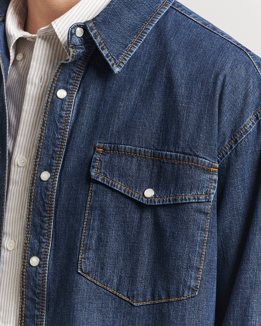 Jeanerica Arno Denim Shirt Dark Blue Vintage