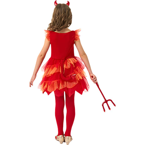 Halloween djævlekjole kostume str. 140