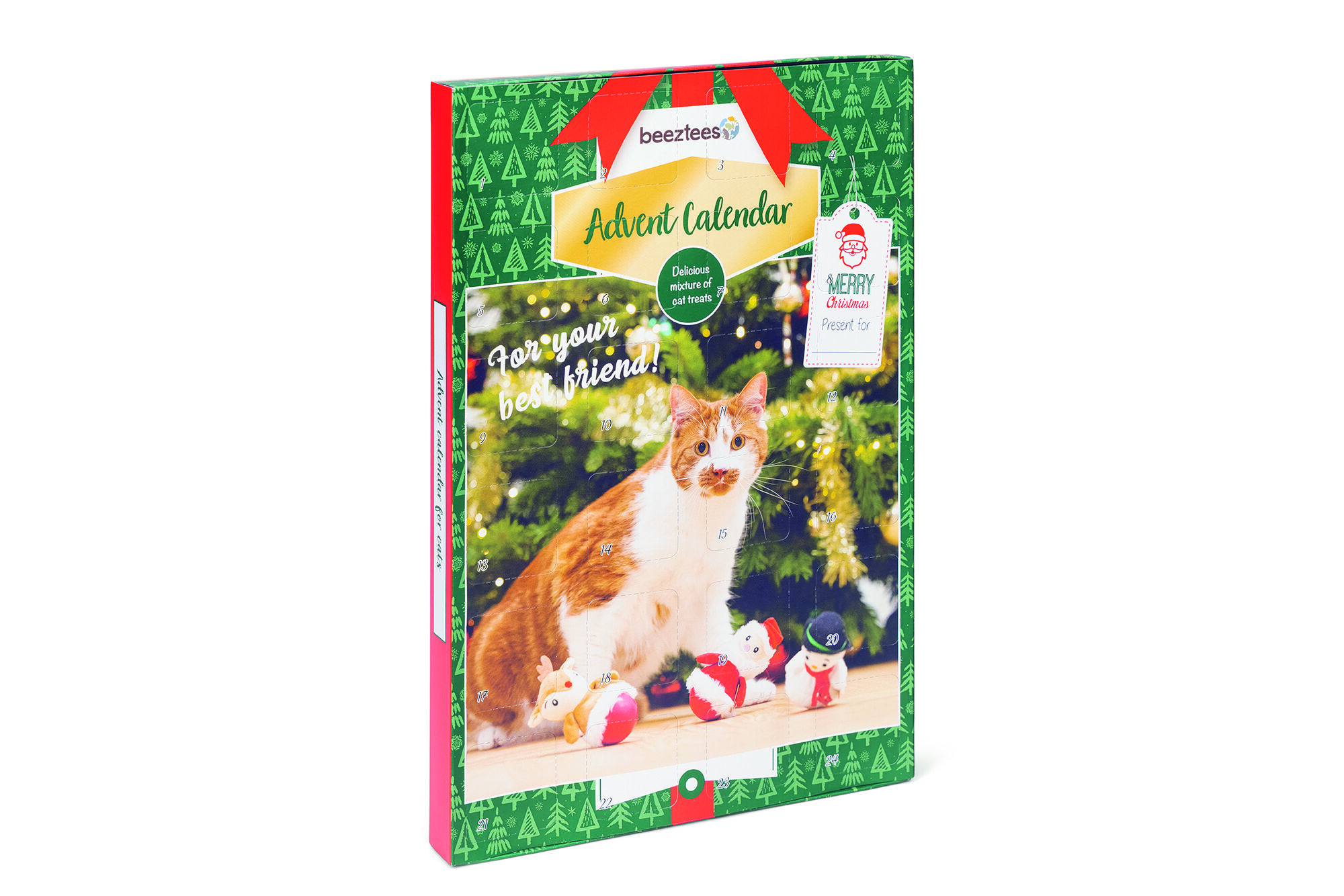 Beeztees Kerst Adventskalender Purr - Kattensnack - 110 Gram - tonijn, eend