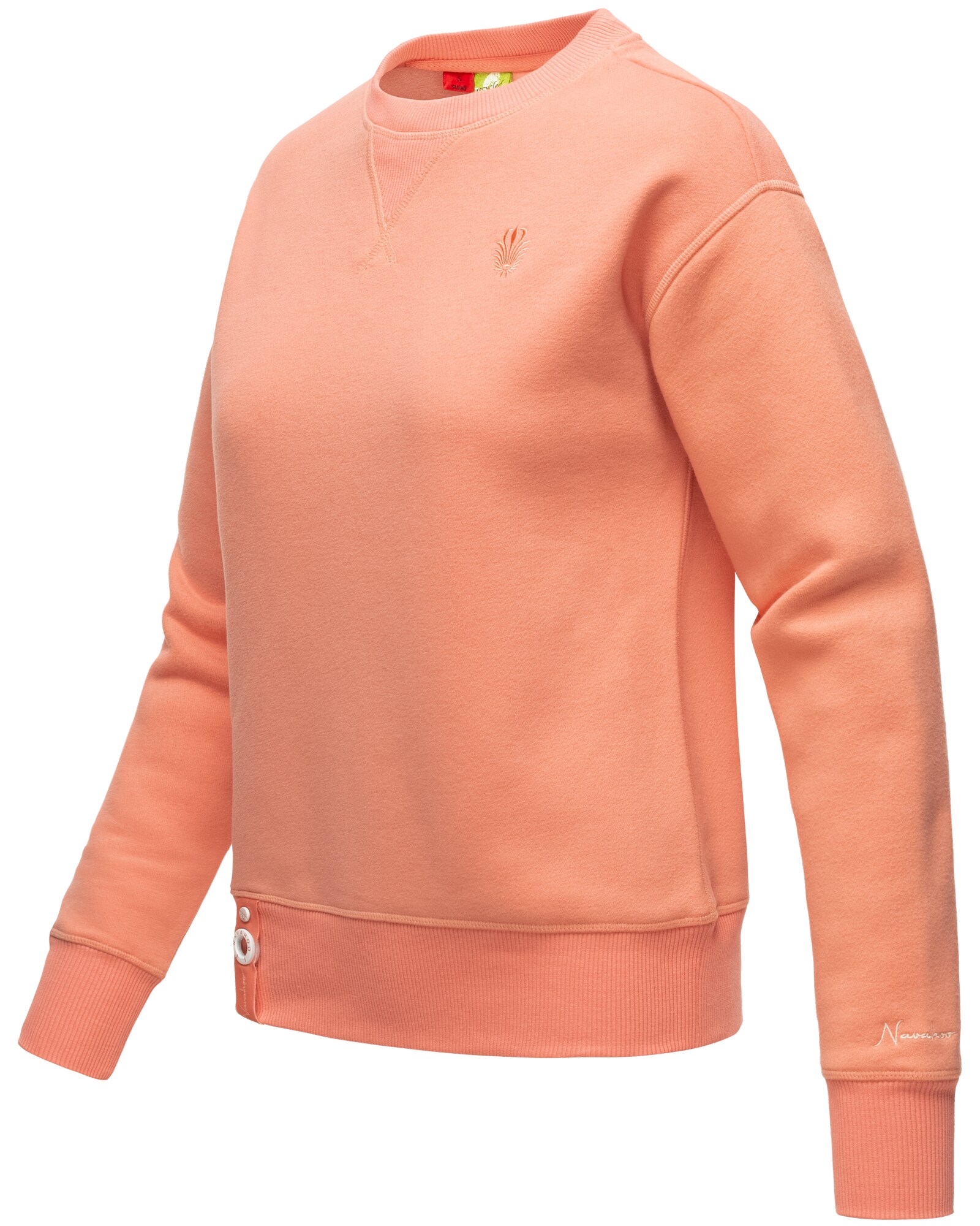 NAVAHOO Damen Stylischer Kapuzensweatshirt Pullover mit Rundhals-Ausschnitt ZUCKERSCHNECKE