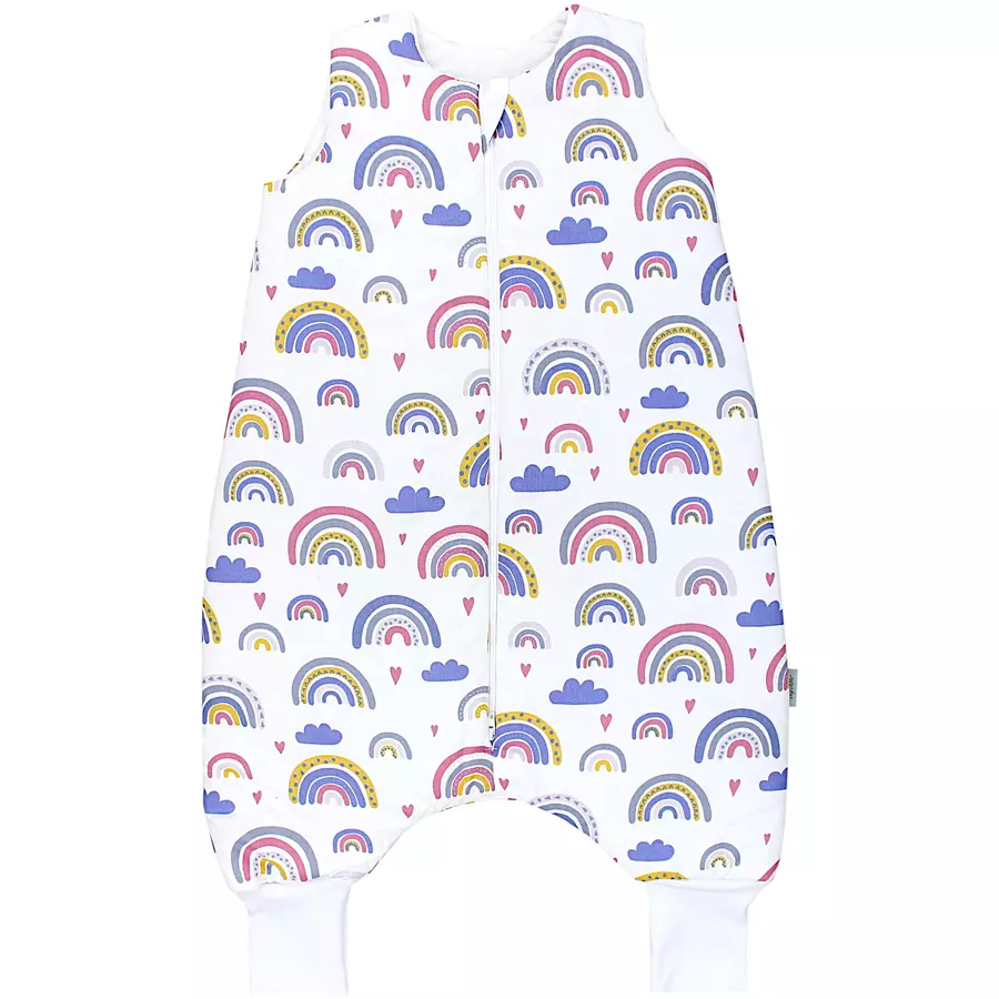 TupTam Baby Winter Schlafsack mit Beinen rosagelb