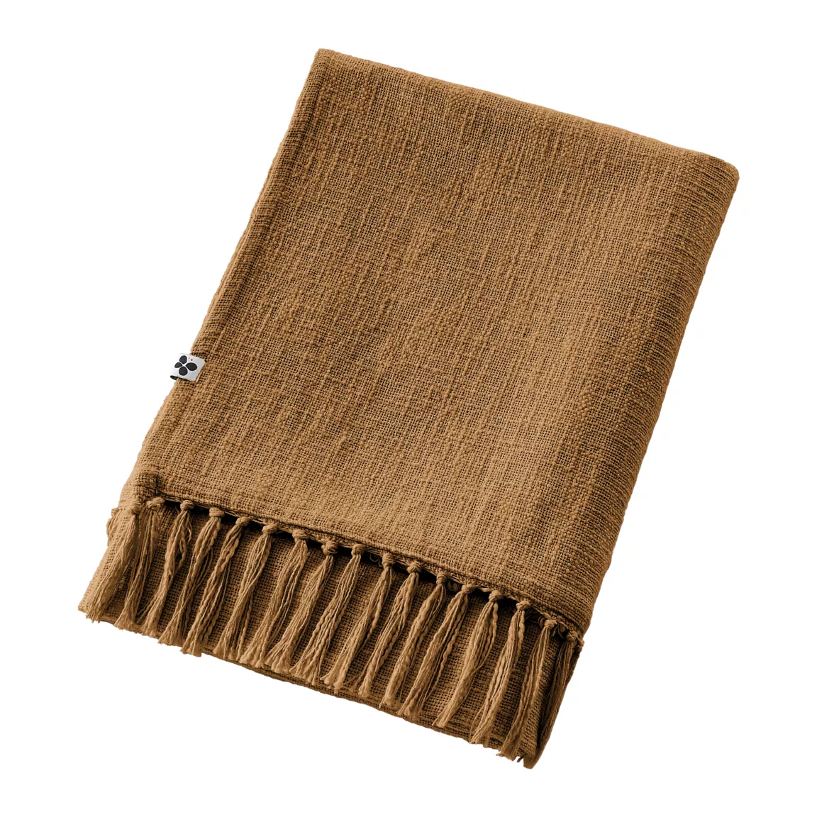 Plaid coton (180 x 220 cm) Sixtine Camel