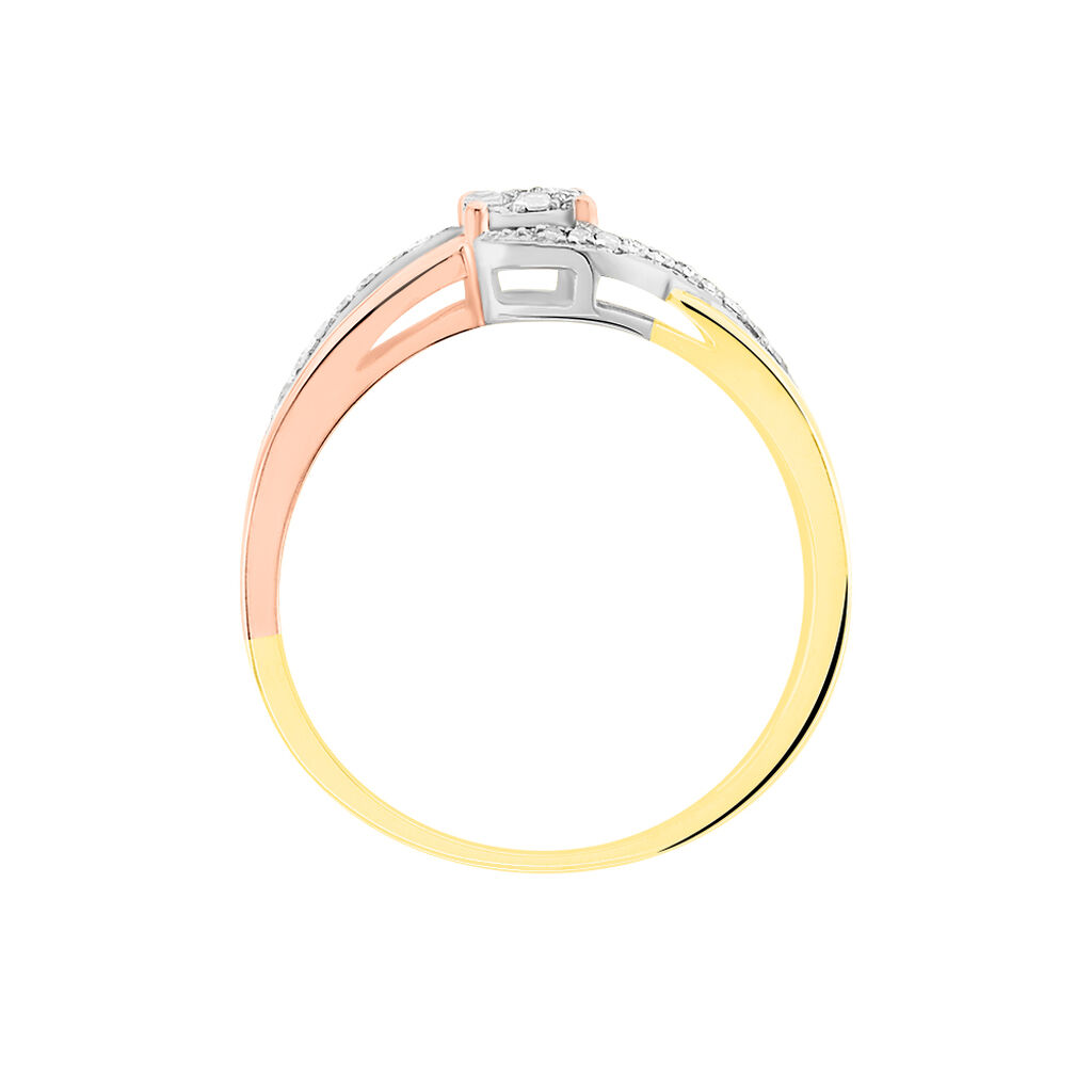 Bague Kyliane Or Tricolore Diamant