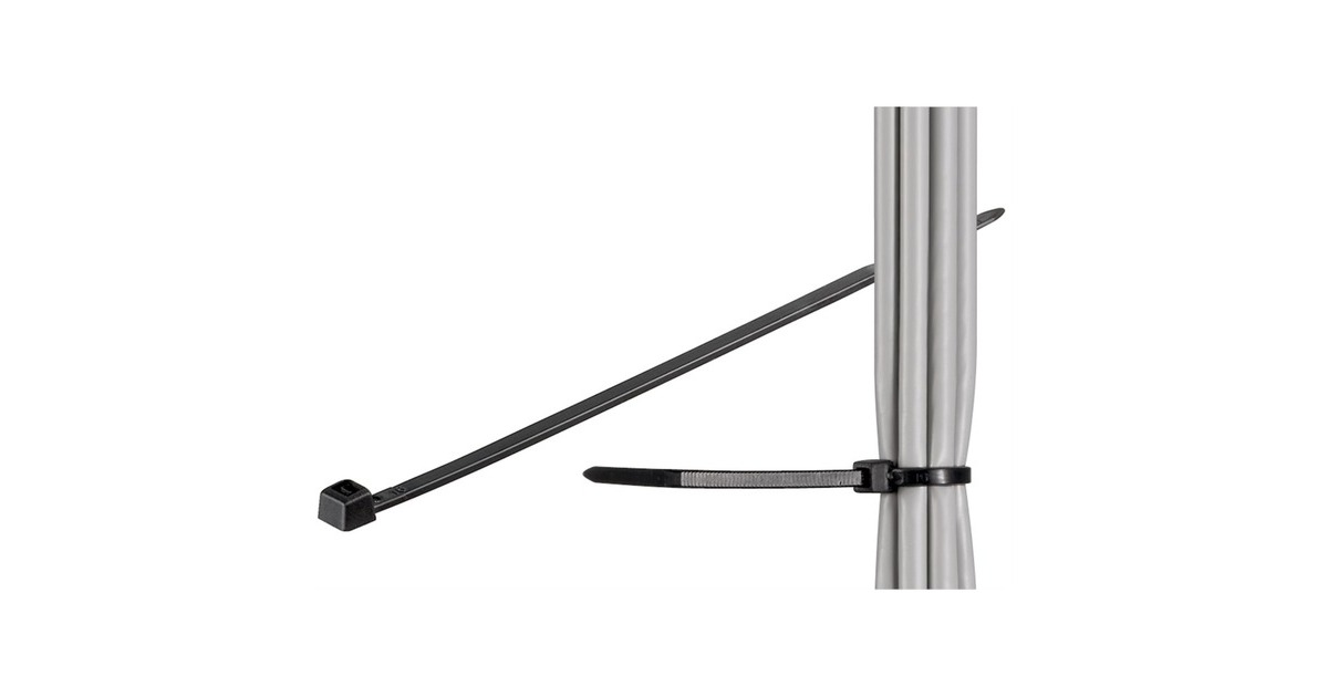 goobayKabelbinder 200x2,5mm  (Zwart, 100 Stuks)