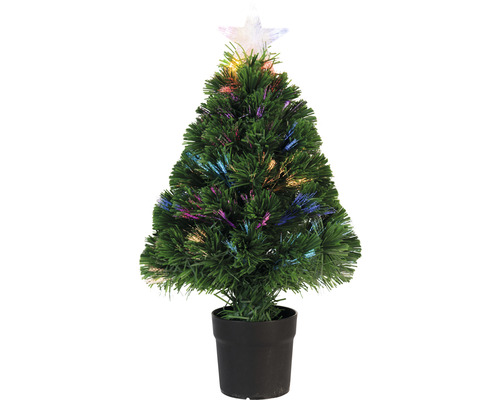 Kunstkerstboom, dennenboom Burtley, met verlichting, H 90 cm, groen, incl. LED