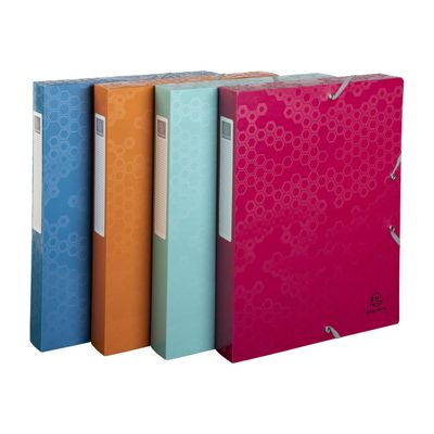 Exacompta MAÏA - Boîte de classement plastique - dos 40 mm - disponible dans différentes couleurs
