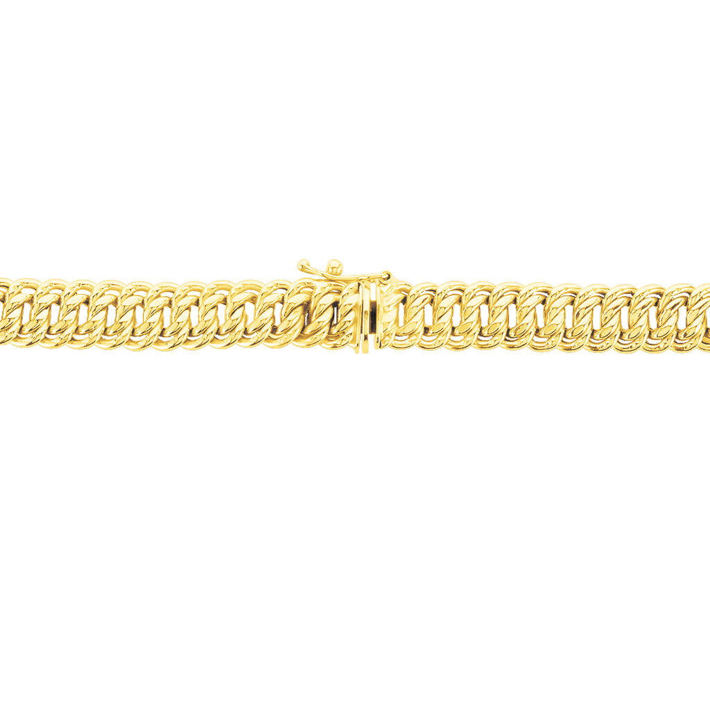 Collier Maille Americaine Chute Or Jaune