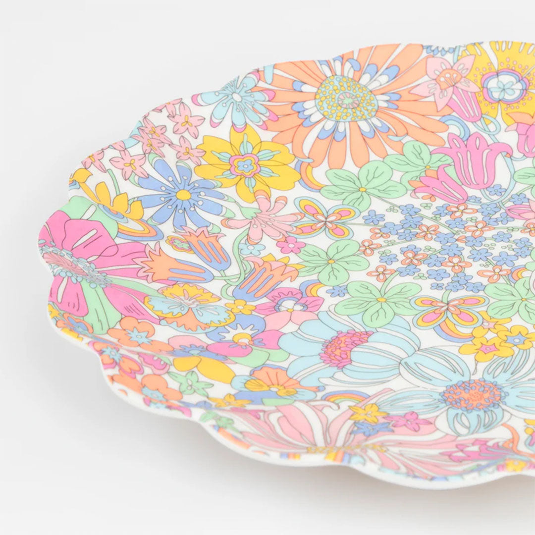 Meri meri bord herbruikbaar liberty - rainbow garden - large