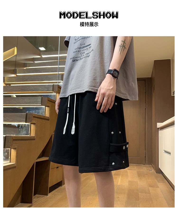 Bay Go Mall - Sweatshorts met trekkoord in de taille en effen paneel