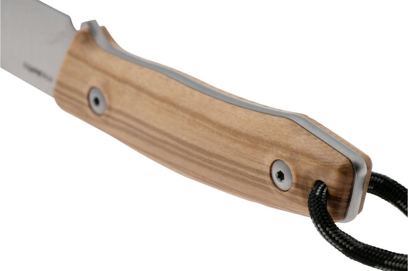 LionSteel M1-UL olijfhout, vaststaand mes