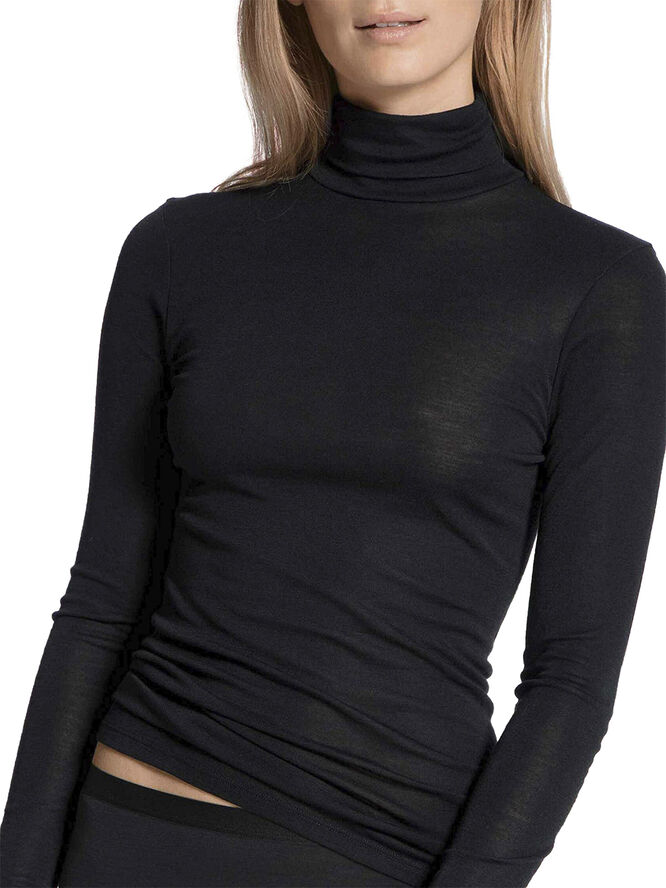 Calida DAMEN Top langarm Sort