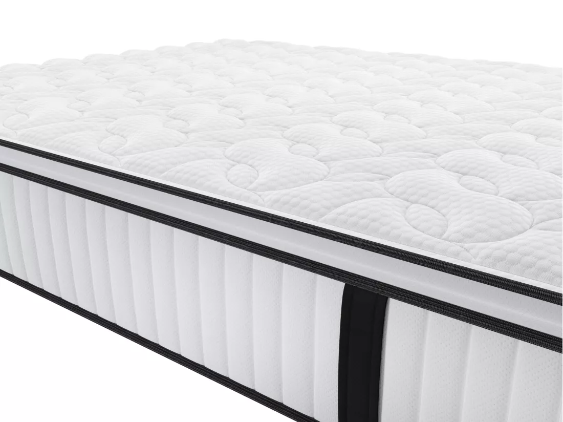 Matelas 160 x 200 cm anti-feu ressorts ensachés et surmatelas intégré ép.28cm - DELICE de YSMÉE HÔTEL