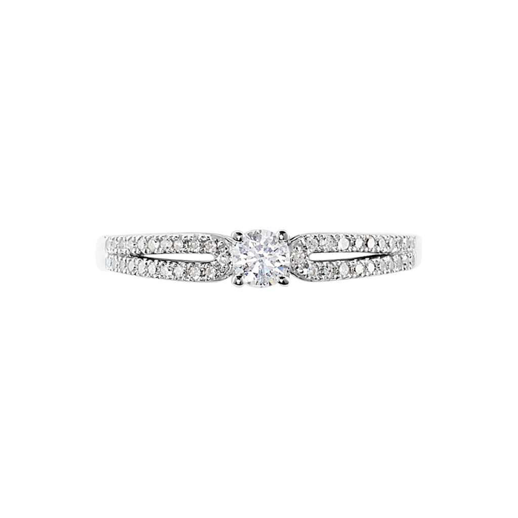 Bague Solitaire Katalina Or Blanc Diamant
