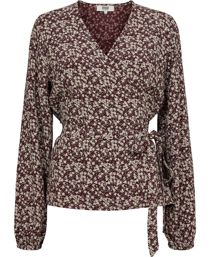 Magasin du Nord Collection Pandora 9S Bordeaux flower