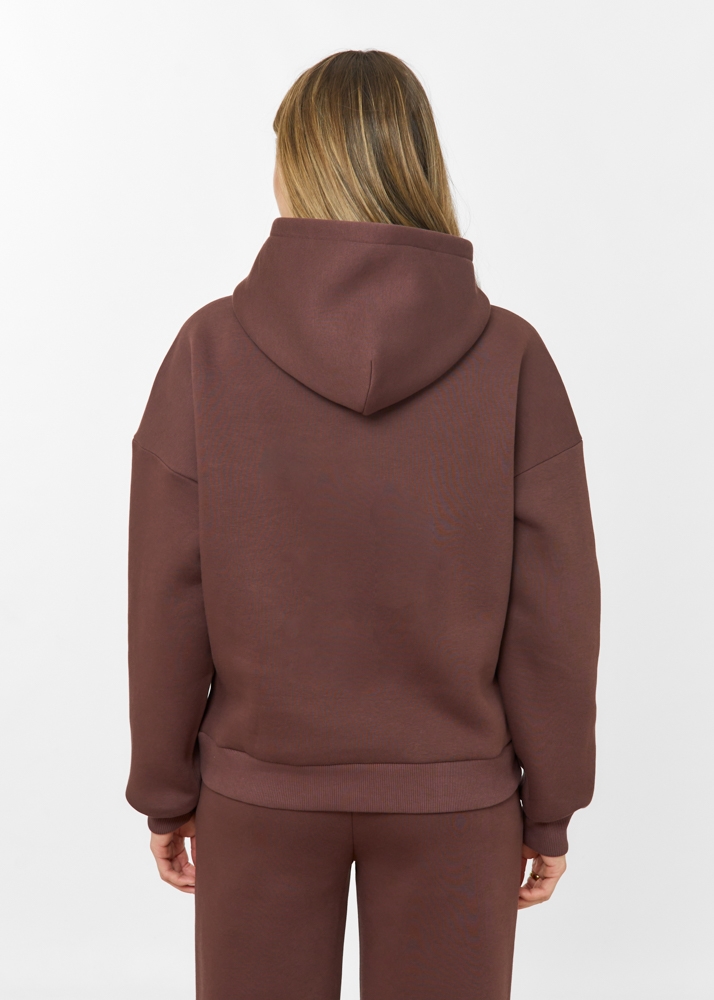 Copenhagen hoodie choco bruin