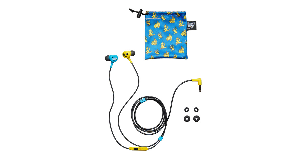 PowerASwitch Wired Earbuds Peely in-ear oortjes  (Blauw/geel)