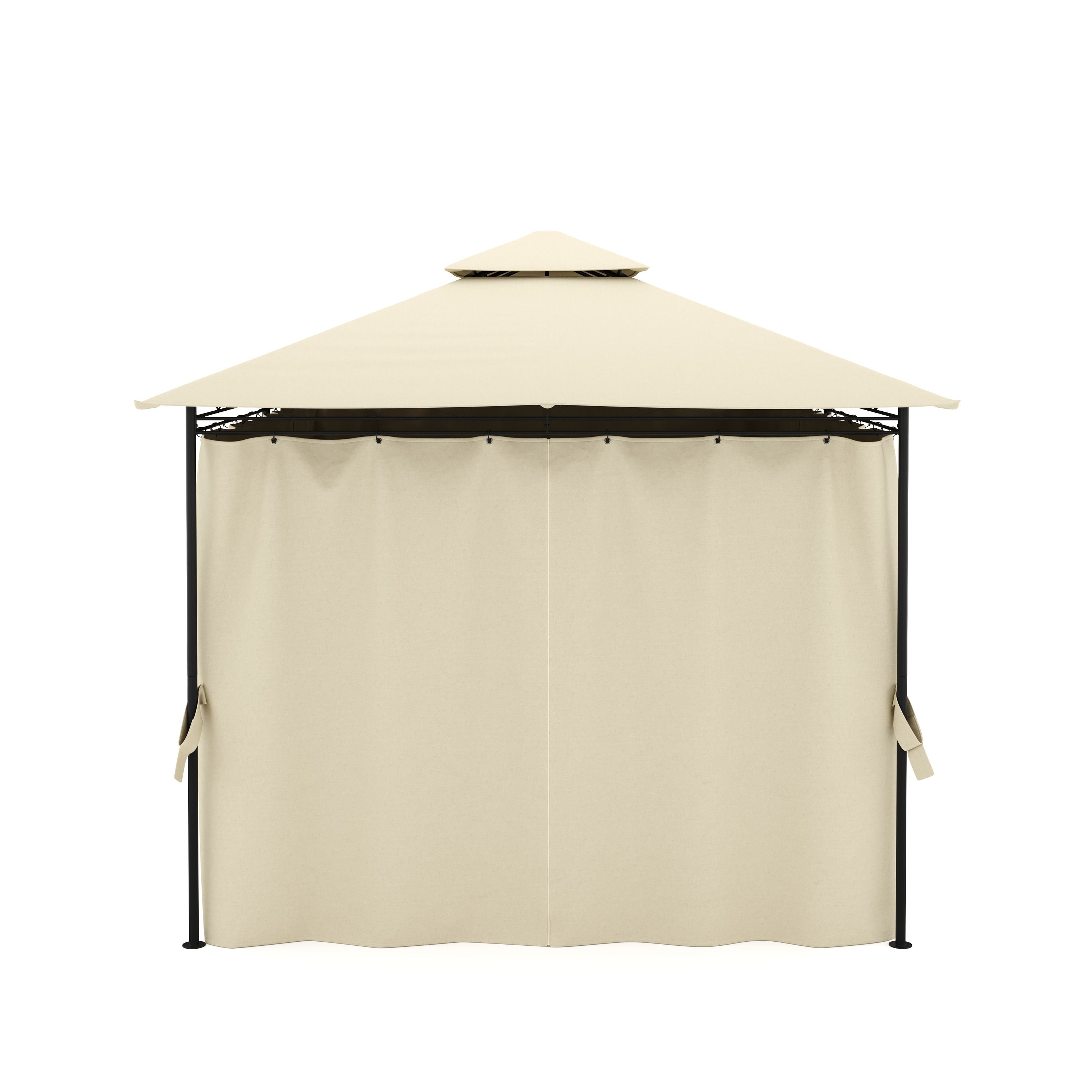 Gartenpavillon AMALIE 4 x 3 m beige