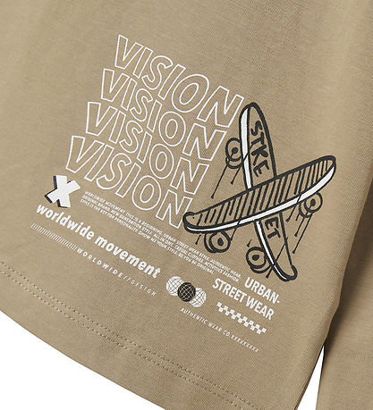 Name It Bluse - NkmVuX - WeatheRød Teak/Vision