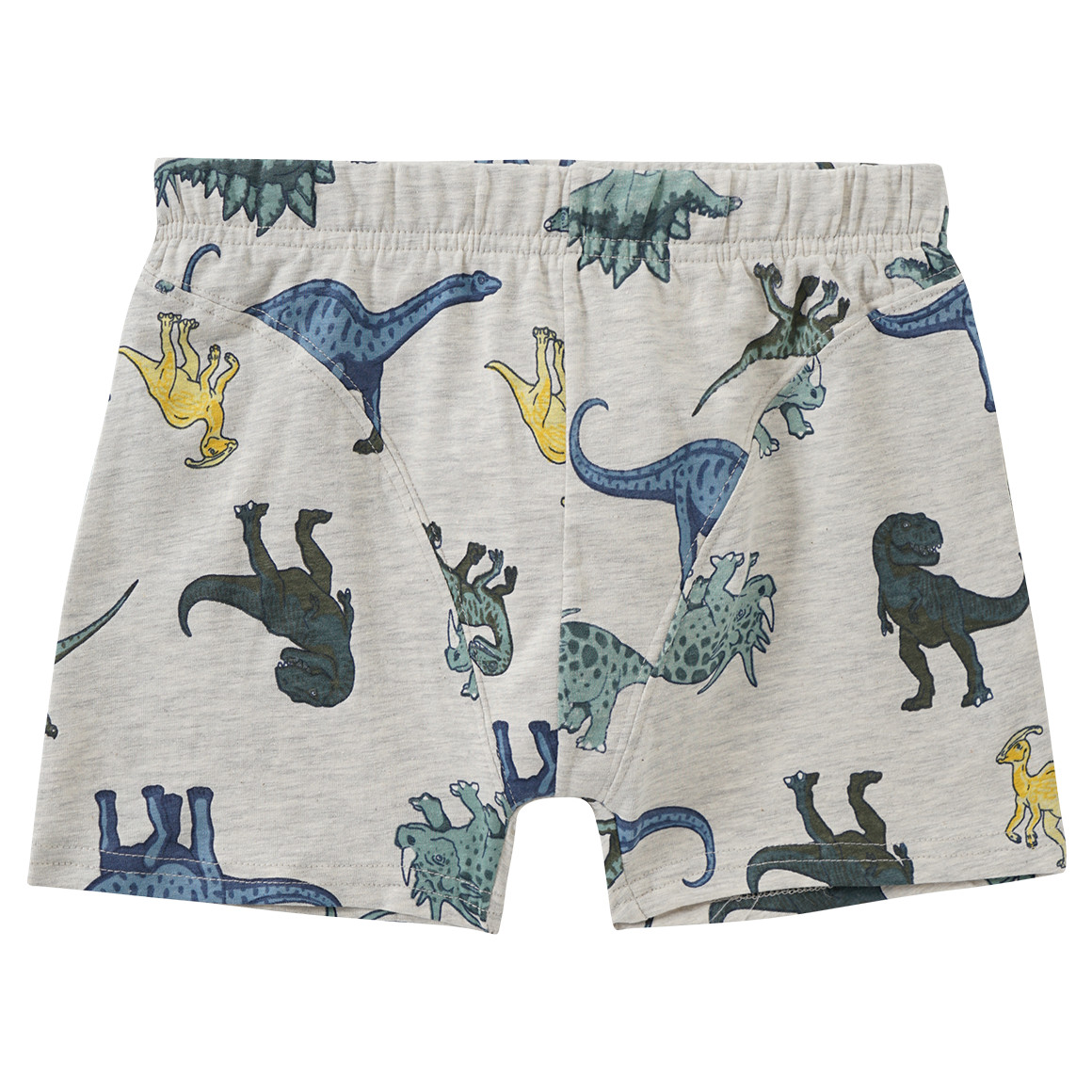 Yigga 3 Jungen Boxer mit Dino-Prints dunkelblau / türkis / hellgrau