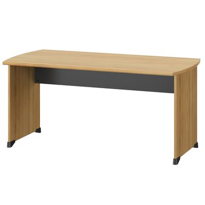 Bureau JAZZ+ - 140 cm - Pieds panneaux - chêne du bocage
