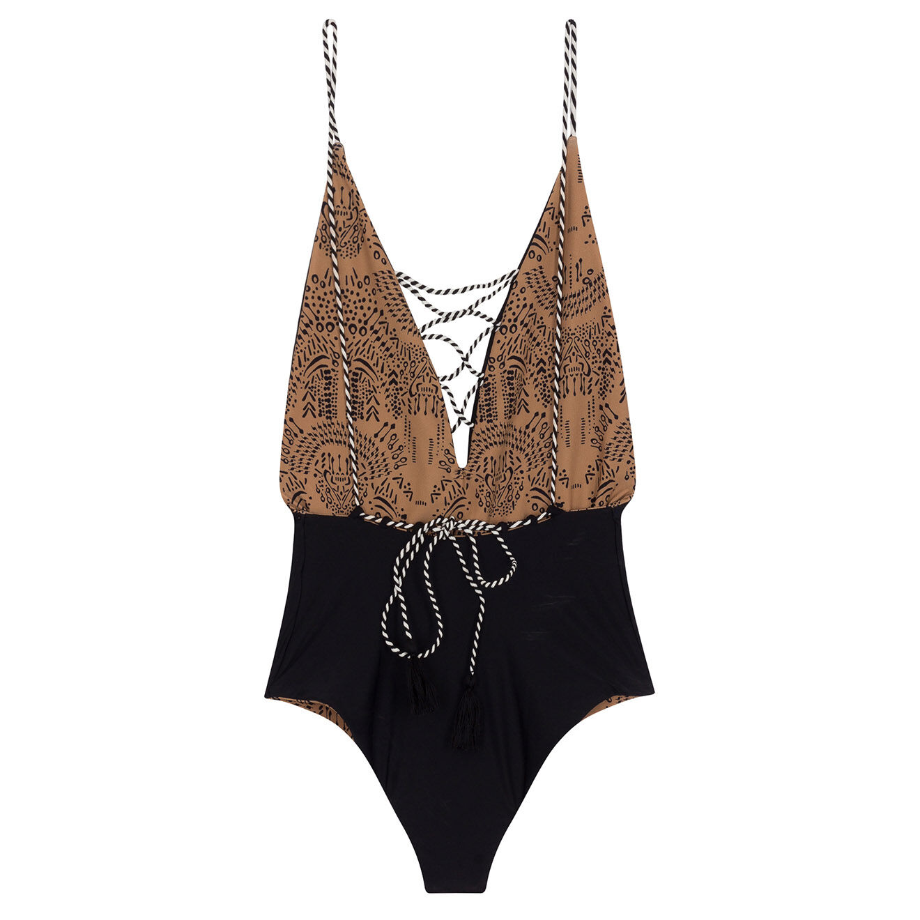 Wild Maillot de bain 1 pièce Zambie moka/noir