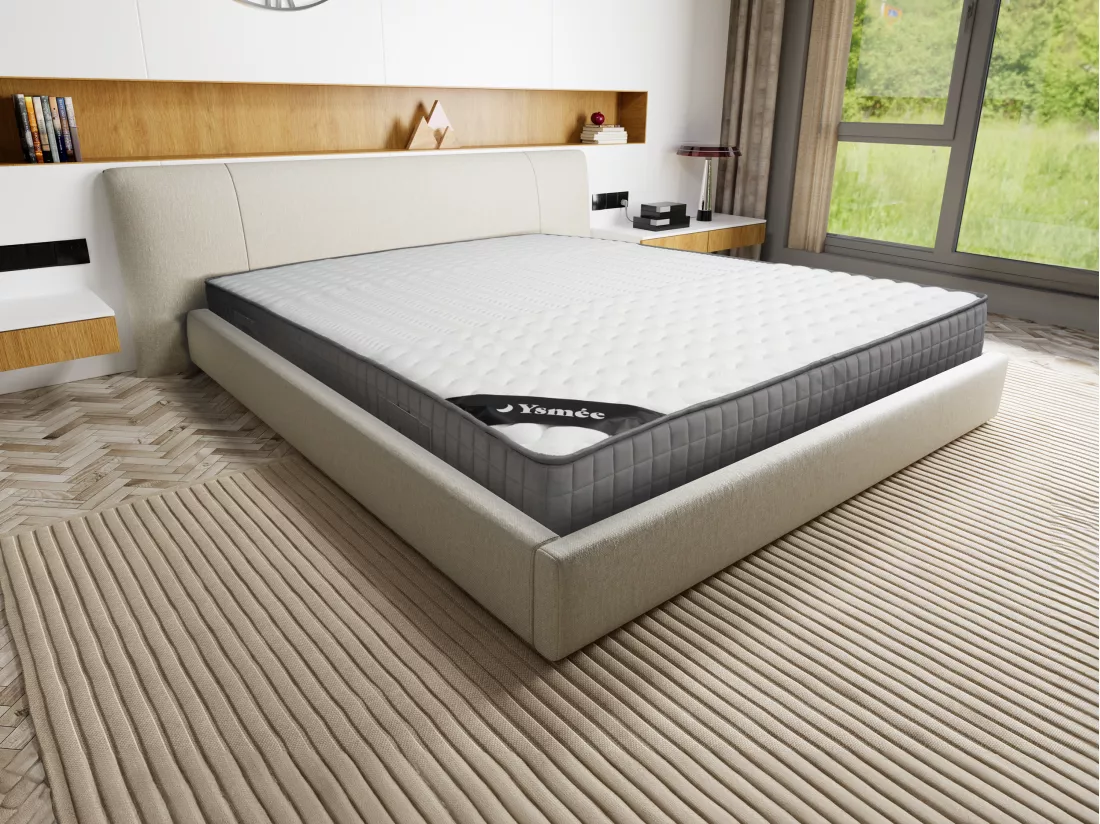 Matelas 140 x 190 cm mousse et accueil mémoire de forme 11 zones ép.22cm - DANEVO de YSMÉE