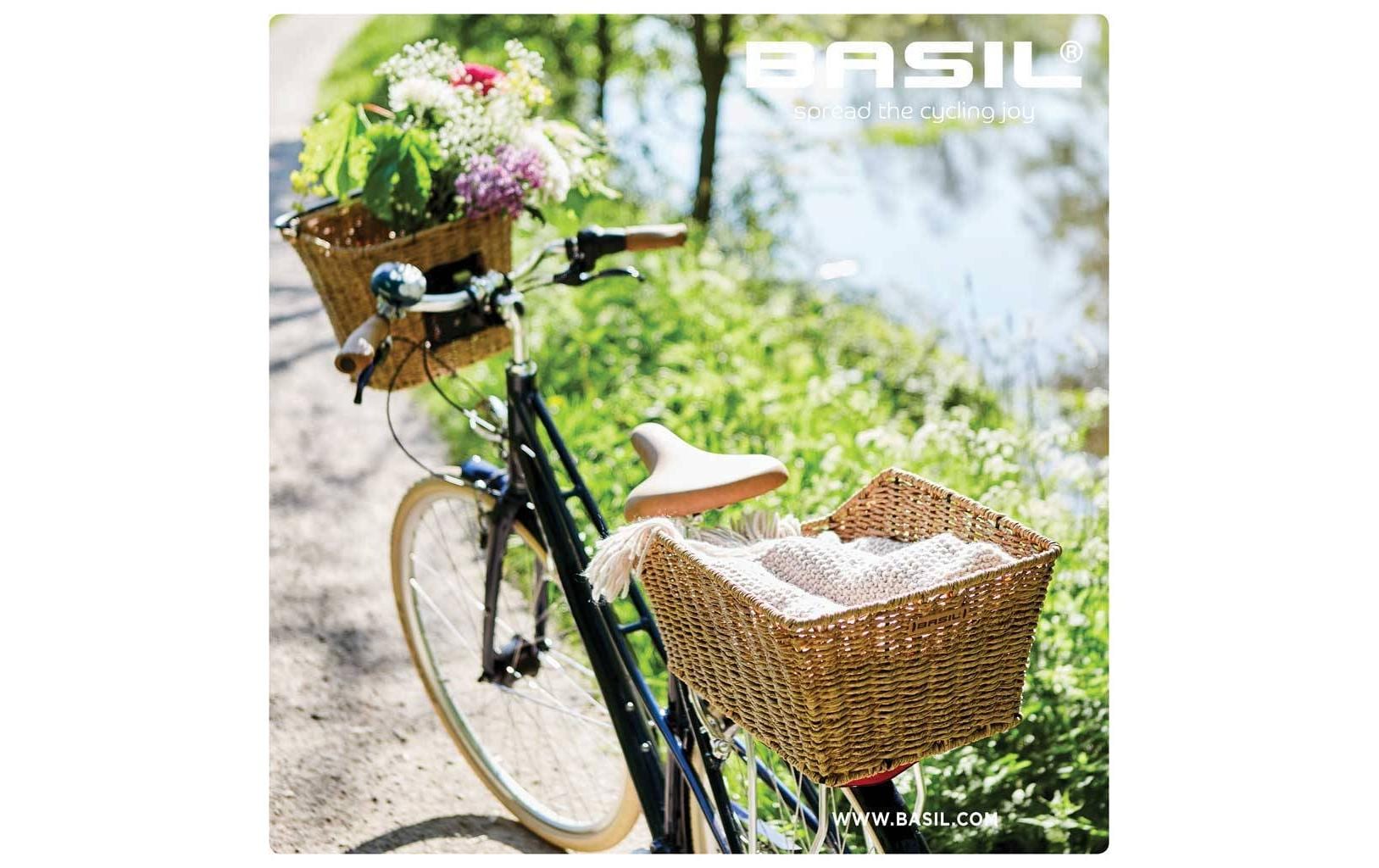 Velokorb Cento Rattan Look NaturFahrradkorb für hinten