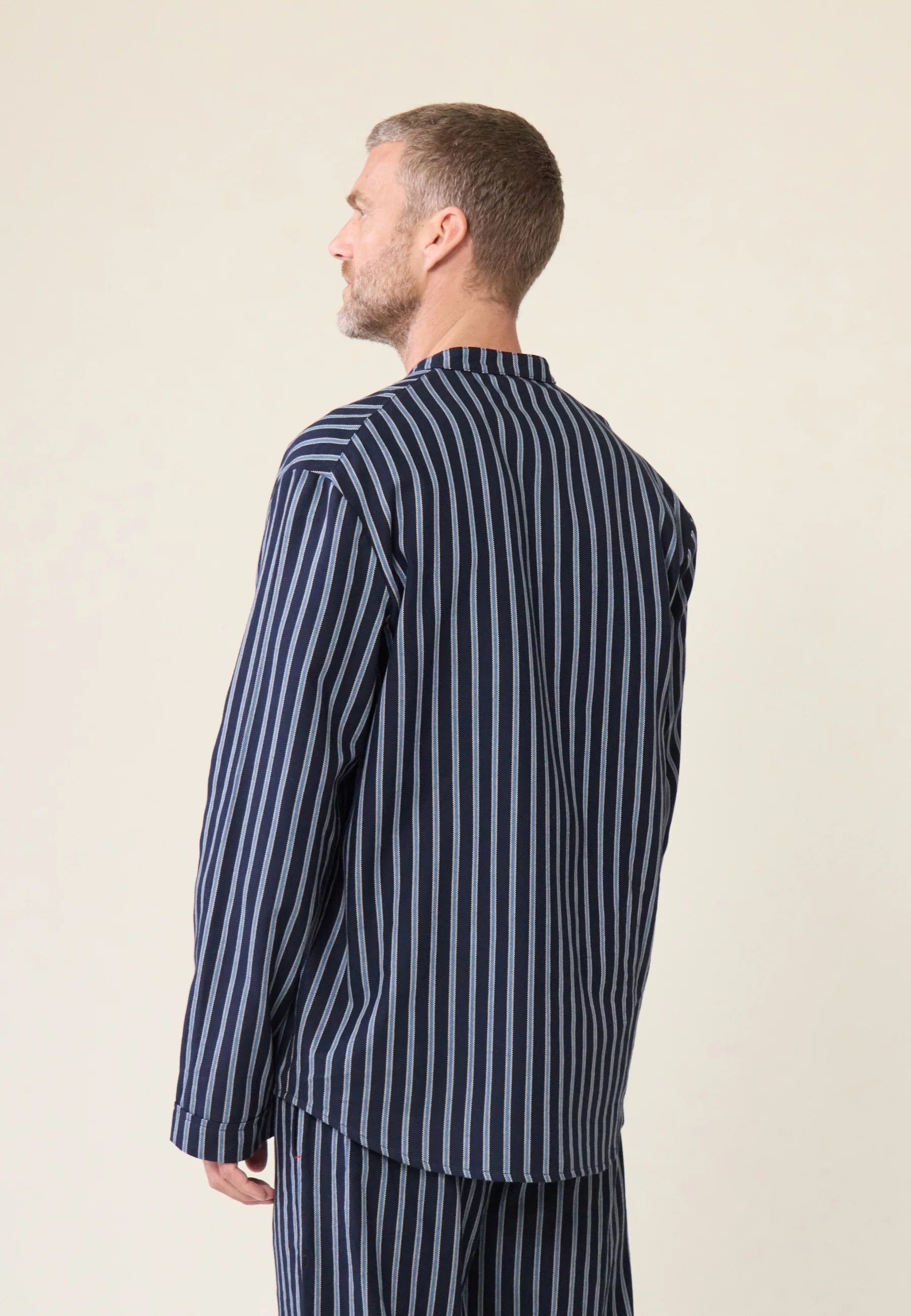 Chemise de pyjama en flanelle-Tomer Bleu Pacifique