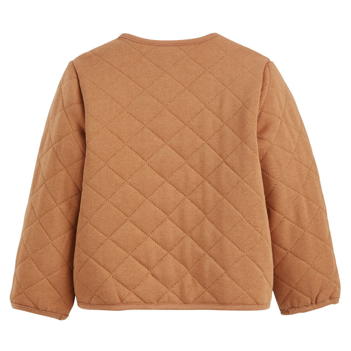 COLEÇÕES LA REDOUTE<br>Suéter acolchoado com fechamento por botões de pressão em fleece, reversível