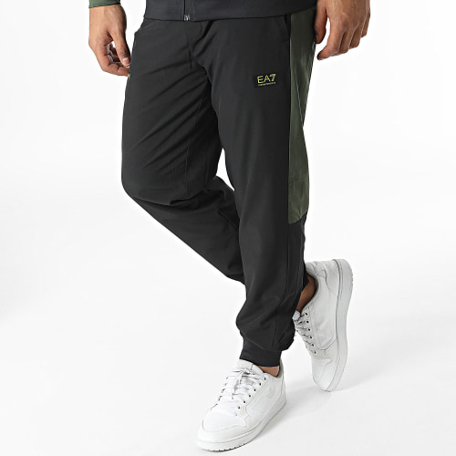 Ensemble De Survetement 6RPV72-PNBXZ Noir Vert Kaki