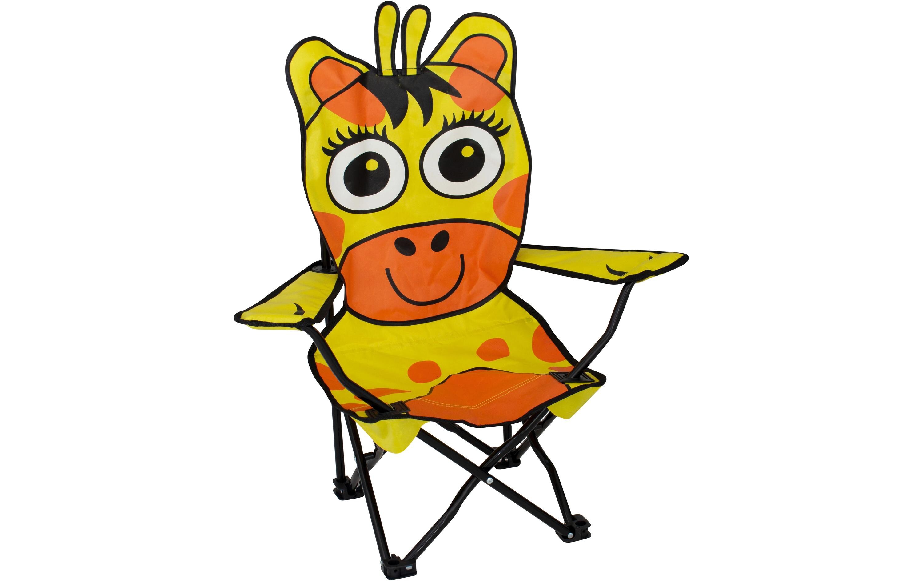 Campingstuhl Ardeche Giraffe Gelb/OrangeStuhl mit fröhlichen Tierdesigns