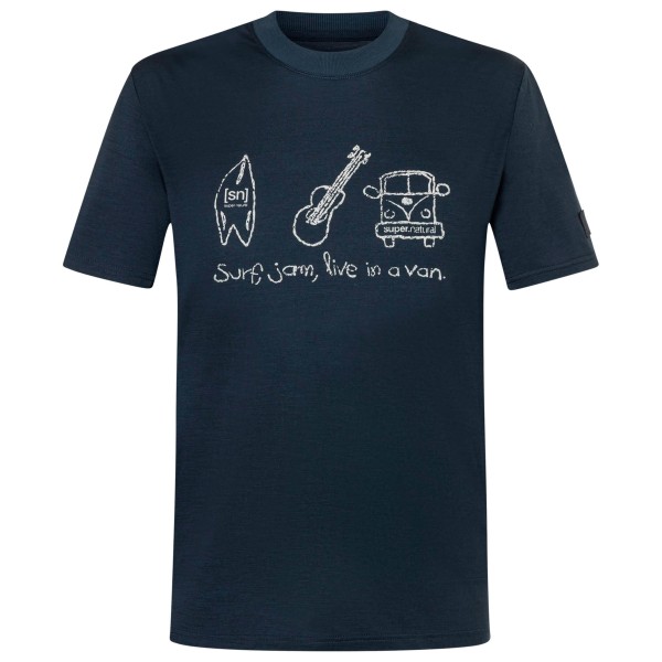 super.natural - Van Life Bio Jersey Tee - Haut en mérinos
