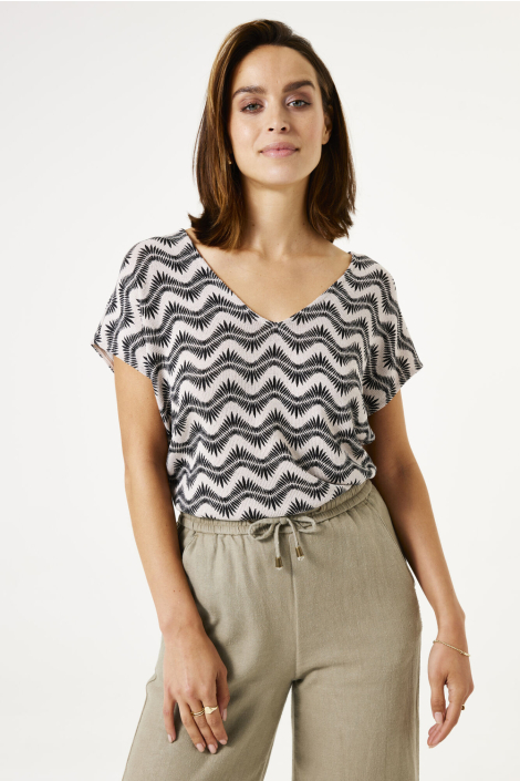 Garcia ecru dames t-shirt