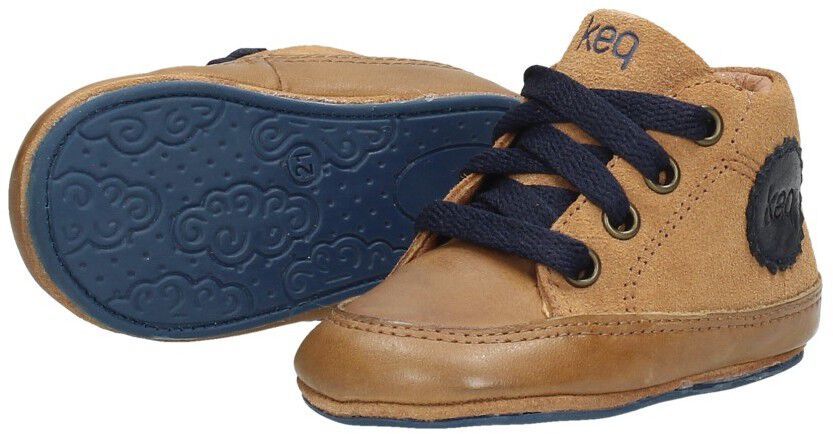 Keq Jongens babyschoentjes cognac