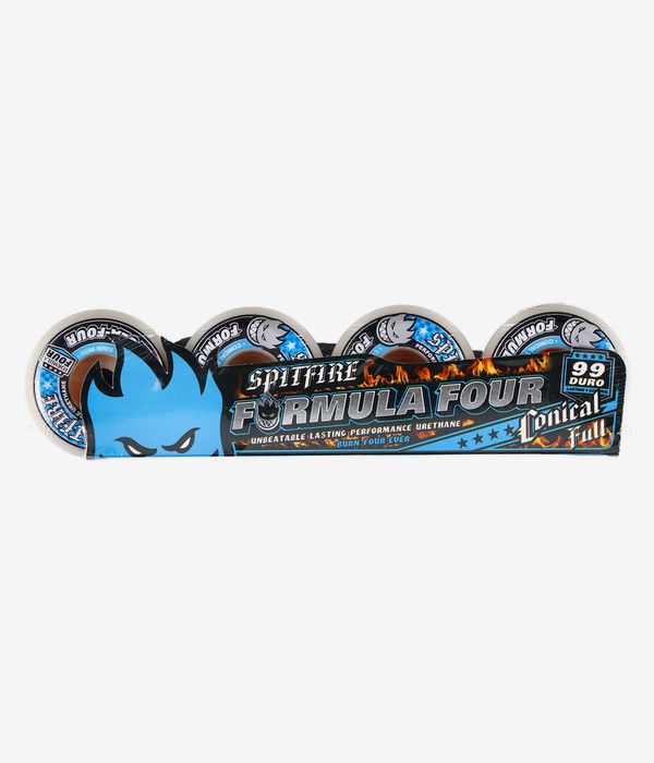 Spitfire Formula Four Conical Full Rollen (white blue) 54 mm 99A 4er Pack