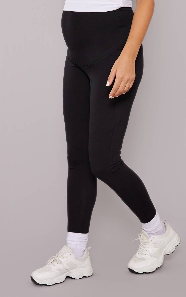 Noir Legging De Maternité Basique En Jersey