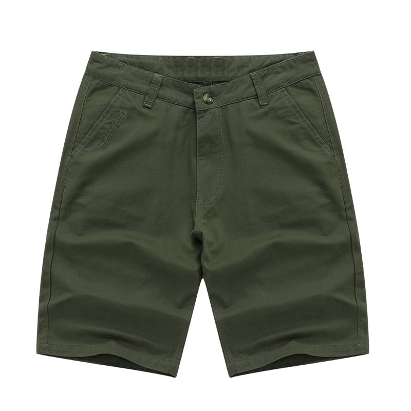 Lefitt - Mid Rise Plain Shorts