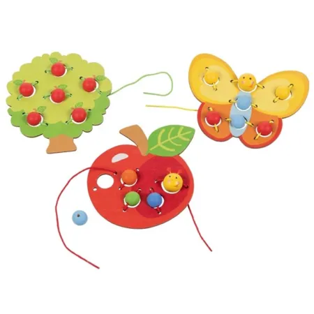 goki Fädelset Obstgarten, 3 Motive ( Apfel, Baum, Schmetterling )