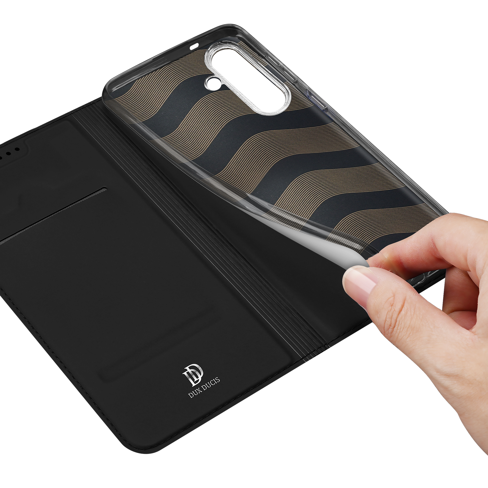 Samsung Galaxy S25 FE Flip Wallet Cover Leder Tasche - Schwarz